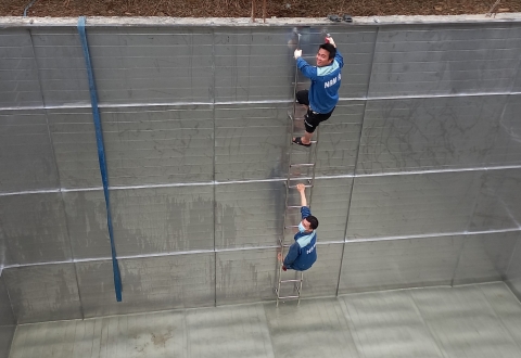 Bể inox ngầm siêu khủng ở Kim Bôi Hòa Bình